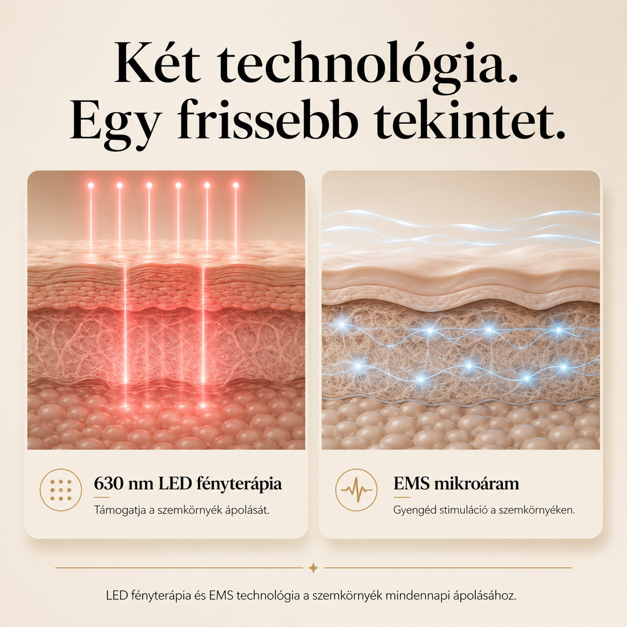A sötét karikák ellen tervezett szemkörnyék-ápoló