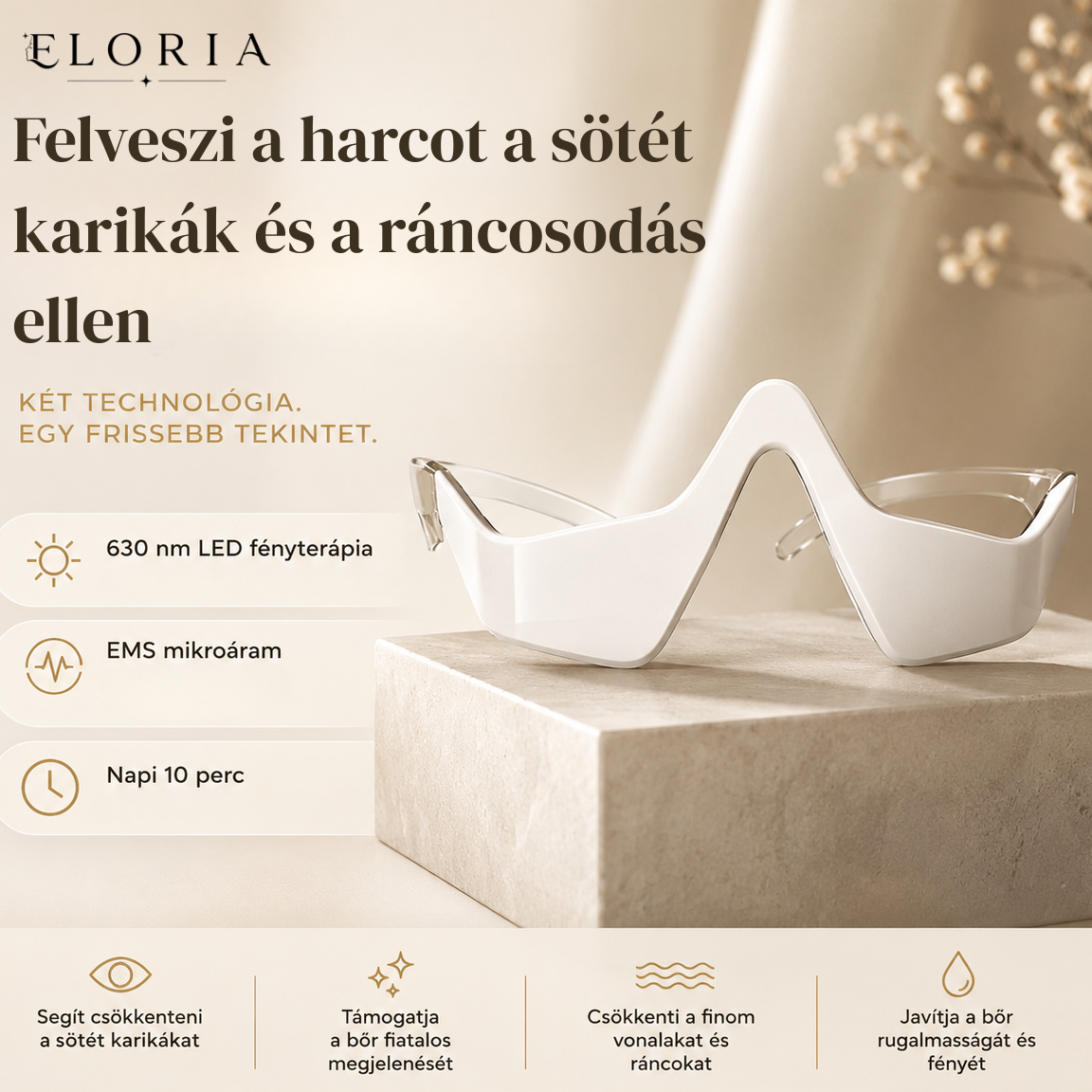 A sötét karikák ellen tervezett szemkörnyék-ápoló