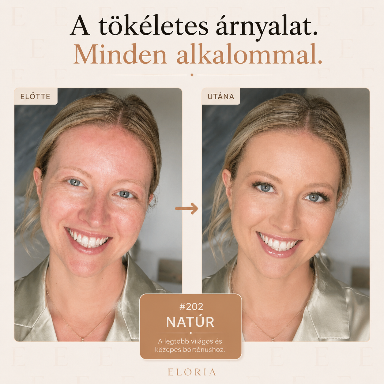 ELORIA SkinMatch™ - Bőrtónushoz alkalmazkodó alapozó stick (1+1)